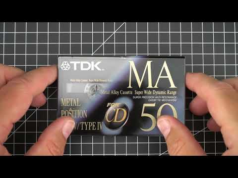 ASMR unpacking TDK MA metal compact cassette in Tape-Meditation #2 helps nerds to relax. Finally!