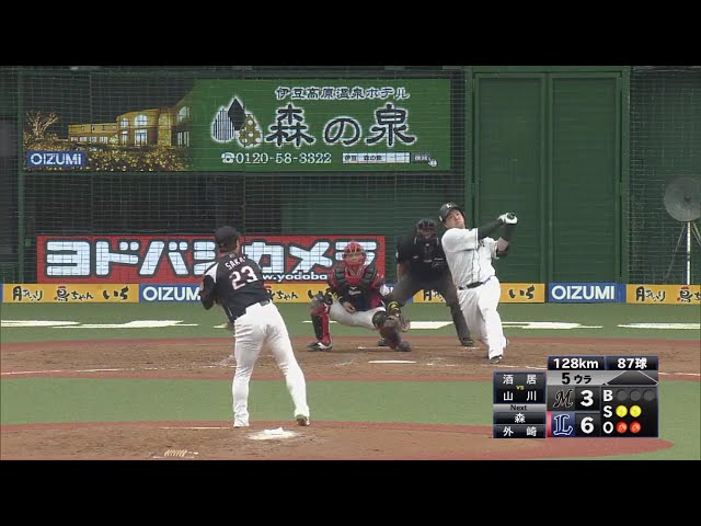 【5回裏】驚異の中軸!! ライオンズ・山川も続く2者連続ホームラン!! 2018/4/21 L-M