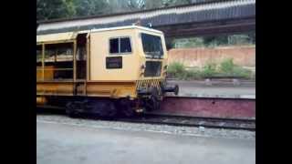 preview picture of video 'Plasser Track Laying Machine at work in Eraniel Station'