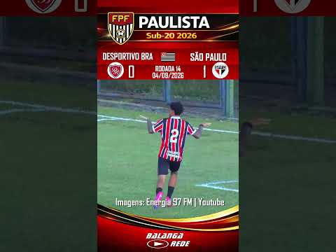 DESPORTIVO BRASIL 0 X 1 SÃO PAULO – PAULISTA SUB‑20 – 04/09/2026