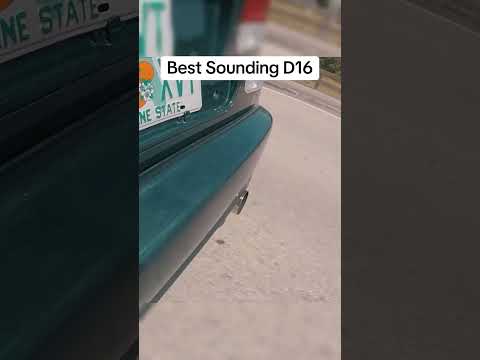 Best Sounding D16 Exhaust Setup! Turbo Honda Civic HKS Hi-Power Muffer Sound