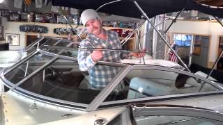 Cobalt boats Bimini top operation