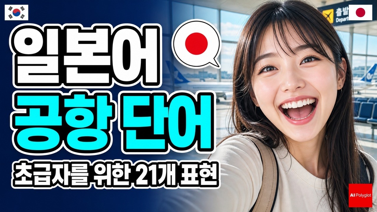 일본어 공항 단어 초급 | 왕초보 | 흘려듣기 | 수면학습 | 자주 쓰는 표현 | 자연스러운 말투 | 공항 단어 | 여행 일본어 | 히라가나 | 로마자