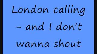 The Clash   London Calling + lyrics