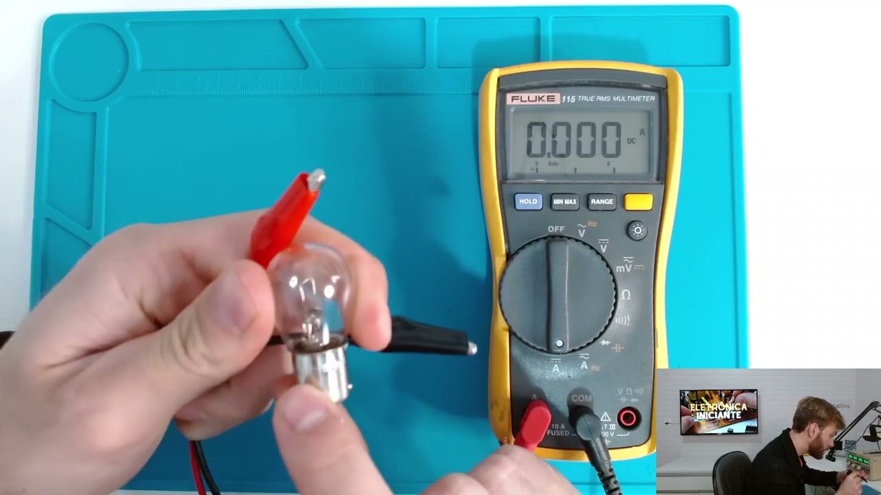 Aula 6   MULTIMETRO   Como medir corrente A