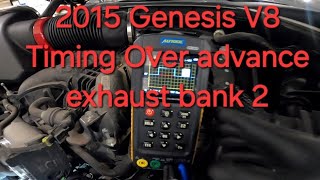 2015 Genesis sedan diagnosing P0019 - camshaft Crankshaft correlation bank 2