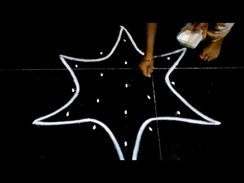 Aani madham sikku kolam| 5*3 dots neli kolam| Easy muggulu designs| Pandaga muggulu| south rangoli