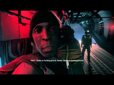 Battlefield 4 - Suez: Gate Keeper & Garrison Valkyrie "Sailing Into A Deathtrap" Freefall Seqeunce