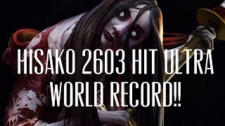 Killer Instinct WORLD RECORD Hisako 2603 Hit Ultra Combo!!!