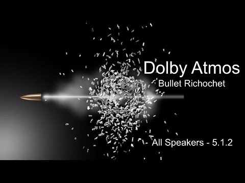 Bullet Ricochet through surround speakers in 5.1.2 setup | Atmos Experience | Atmonos TV App