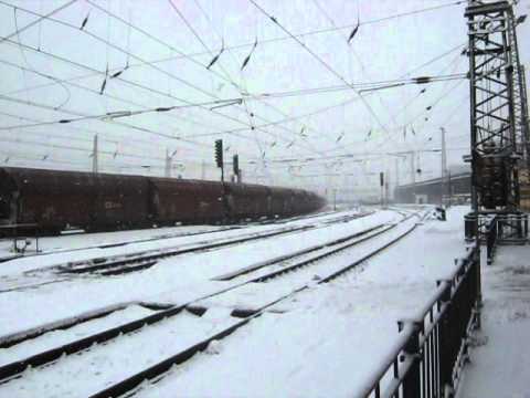 Průjezd nákladního vlaku - Ústí nad Labem-západ