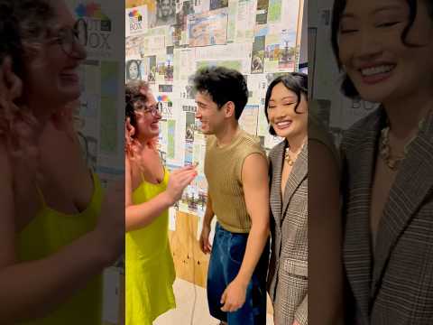 Zachary Noah Piser, Marina Kondo & bwaySHO being goofs on opening night