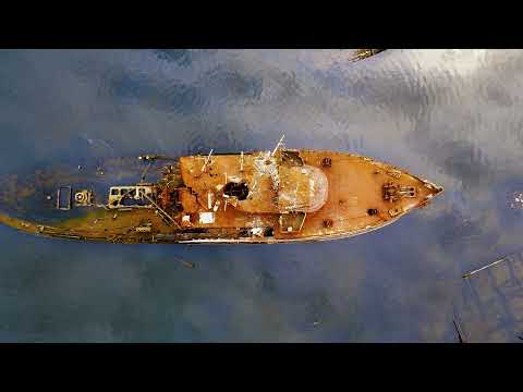 Staten Island Boat Graveyard - Abandoned - Drone View - Staten Island, NY