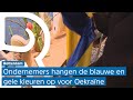 Rotterdammers willen Oekraïne steunen door etalages en ramen blauw en geel te kleuren