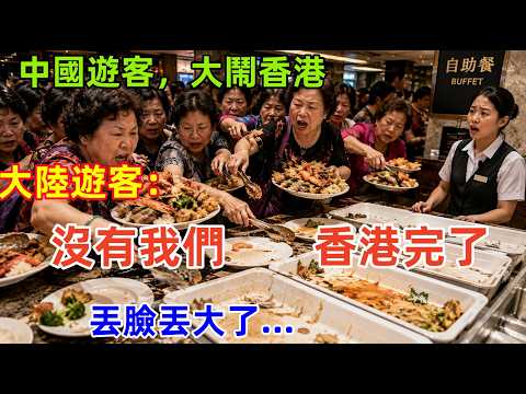 中國遊客大鬧香港，大媽搶食物驚呆網友，遊客一句話惹怒香港人......太丟臉了！