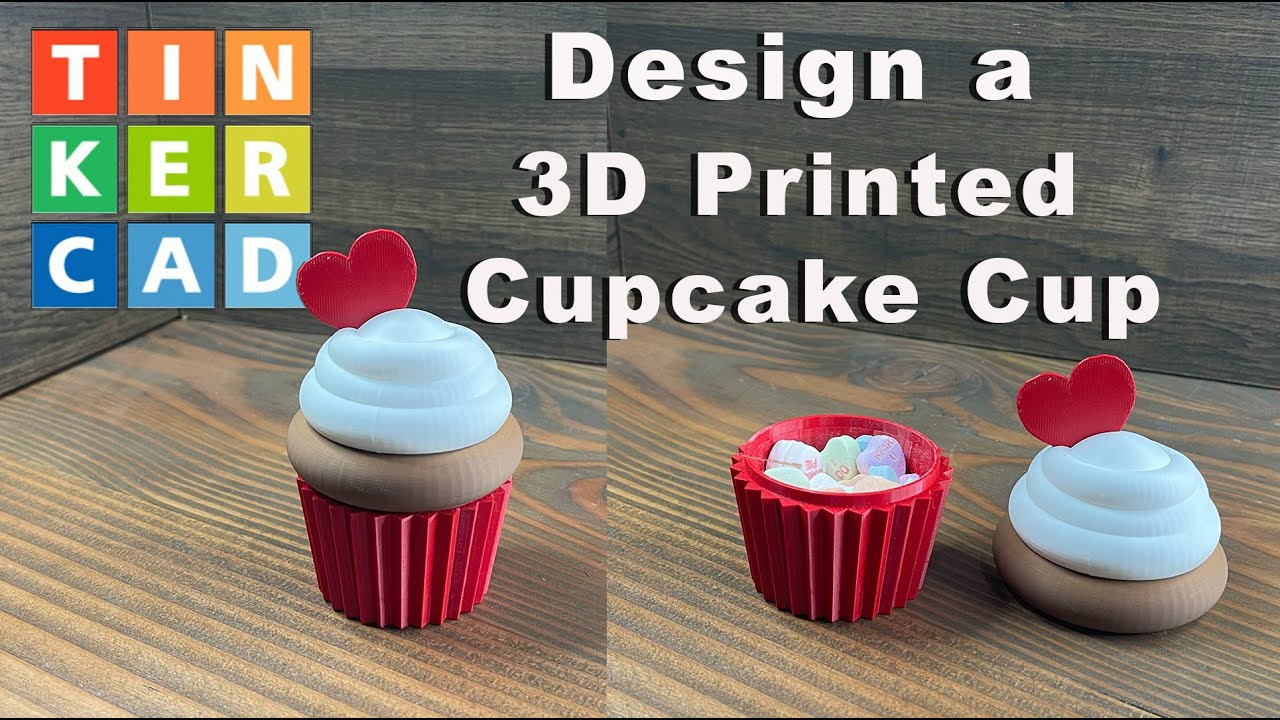 How to Create a 3D Printed Cupcake Cup and Lid in Tinkercad