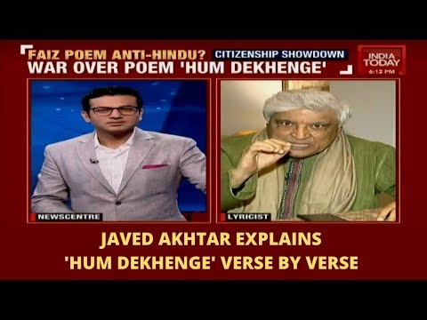 Javed Akhtar Explains Faiz Ahmed's Poem 'Hum Dekhenge' Verse By Verse
