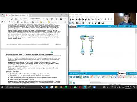 Video de la práctica: 5.2.1.7 :Visualización de la tabla de direcciones MAC del switch.