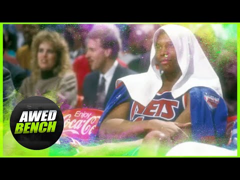 New Jersey Nets Bench Reacts To Michael Jordan Reverse Layup | awedbench