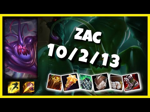 Zac vs Kha'Zix NA Challenger JUNGLE (10/2/13) Gameplay Replay - Patch 10.23