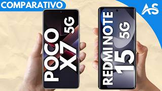Poco X7 5G vs Redmi Note 15 5G - Comparativo