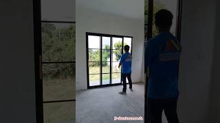 ชุดประตูหน้าต่างบานเลื่อน แบบกึ่งยูโรโปรไฟล์