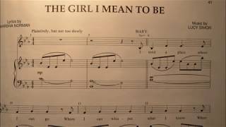 The Girl I Mean to Be Piano Accompaniment