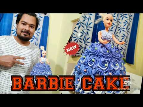 BARBIE DOLL CAKE TUTORIAL | How to make barbie doll cake | Doll cake | Gudiya Cake