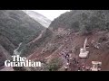 People swept away by mudslide as mountainside collapses in Bolivia