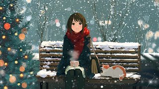 Snowfall Rest & Relax 🌨️ Soft Lofi Beats for Peaceful Thoughts & Gentle Warmth ~ Lofi Coffee Chill