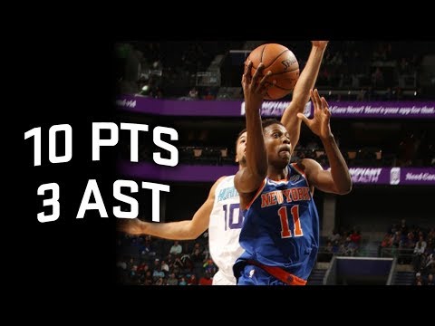 Frank Ntilikina Full Highlights Knicks vs Hornets 12.18.2017 - 10 Points, 3 Assists