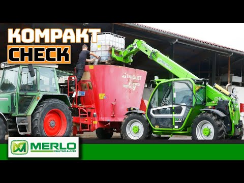 Kompakt Teleskoplader mit 1700 h/Jahr: Merlo Turbofarmer Einsatz Biogas, Stall, Weinbau (Vorschau)