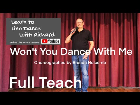 ABSOLUTE BEGINNER LINE DANCE LESSON 60 - Won't You Dance With Me - Part 1 - Full Teach