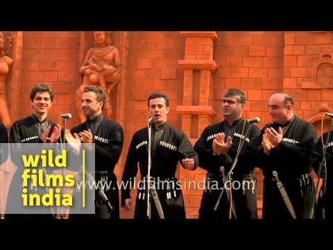 The Rustavi Ensemble from Georgia sings 'Garekakhuri' in India