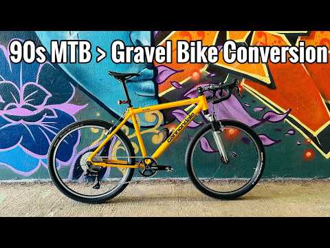 90s MTB to Gravel Bike Conversion. 1997 Cannondale F300