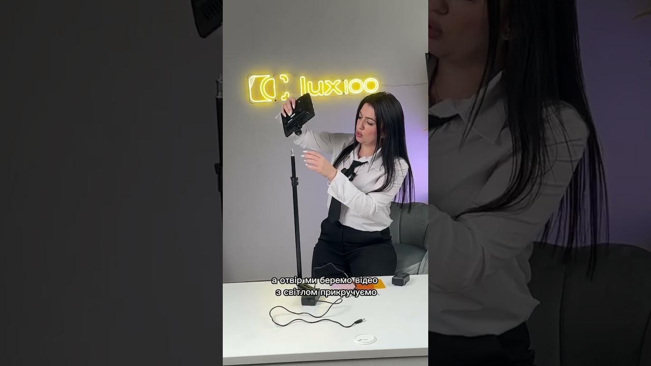 Видеосвет для визажиста (аналог Yongnuo) со сменными пластинами и штативом 2.1 м