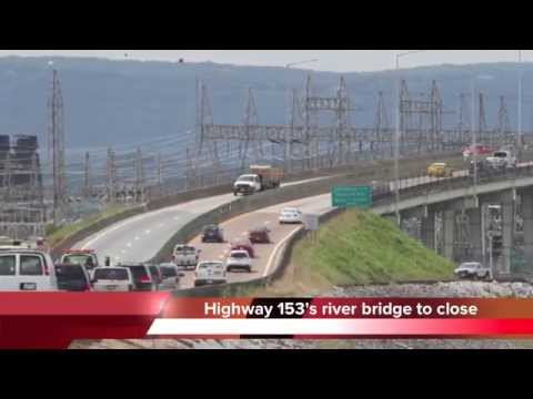 Thrasher Bridge on Highway 153 in Chattanooga being closed