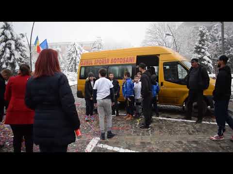 Micii campioni de la CSS Botosani au ajuns in fata Primariei