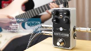 Video thumbnail for Vintaverb Reverb Guitar Pedal, Multi-type Reverb Pedal 7 World-Class Reverb by Donner by Custom Amp Covers