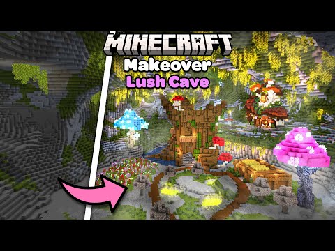 I Transformed a Lush Cave in Minecraft Makeover