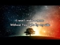 Jeremy Camp - Without You (Lyrics) 