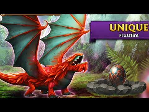 Frostfire Max Level 134 Titan Mode - New Unique Woolly Howl - Dragons:Rise of Berk