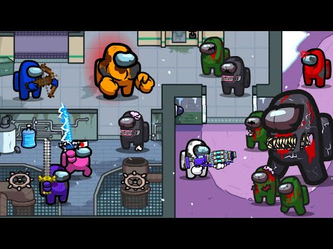 Among Us Zombie Ep 31 Berserk Mode and New Weapons - Animation