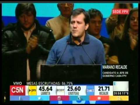 C5N - ELECCION 2015: CONFERENCIA DE MARIANO RECALDE