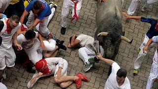 One man gored to death in Spanish bull running festival
