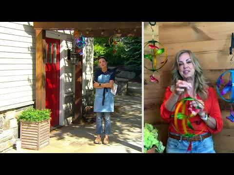 Compass Home Metal Animal Hanging Wind Spinner on QVC