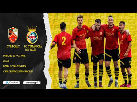 CF Ripollet - FC Cerdanyola del Vallès. Ronda 5 Copa Catalunya masculina