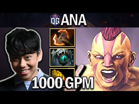 OG.ANA SMURF ANTI-MAGE WITH 1000 GPM - DOTA 2 7.28 GAMEPLAY