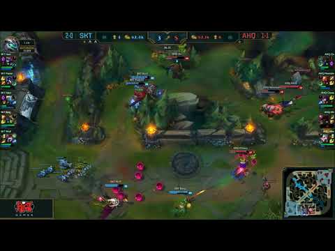 SKT Huni Cho'gath one shot | SKT vs AHQ highlights