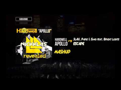 Hardwell vs 3LAU, Paris & Simo Ft. Bright Lights - Apollo Escape (Nickklas MashUp)